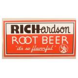 Embossed SST Richardson Root Beer Sign