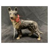 Vintage Cast Iron German Shepherd Doorstop