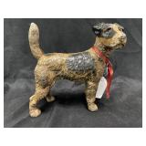 Vintage Fox Terrier Cast Iron Doorstop