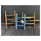 3 Antique Wood Rope Winders