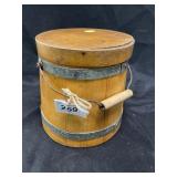 Small Bail-Handled Wood Firkin