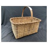 Antique Splint Oak Gathering Basket