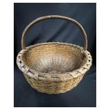 Antique Splint Oak Pennsylvania Basket