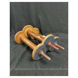 Unusual Clover-Shaped Primitive Spool Holder