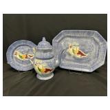 Mary Weaver Peafowl Spatterware Items