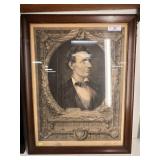 Signed Max Rosenthal Abraham Lincoln Print