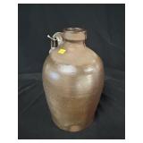 Antique Wide Mouth Salt-Glazed Stoneware Jug