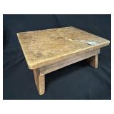 Antique Wide Wood Step Stool