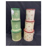 2 Sets of Vintage Kitchen Storage Tins