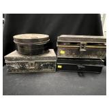 Group Antique Spice Tins & Containers