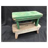 2 Antique Painted Cricket Stools