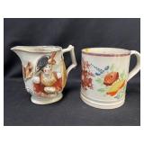 Porcelain Wellington Pitcher and Mug