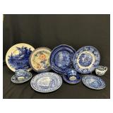 Group of Blue and White Transferware