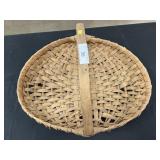 Antique Splint Oak Pennsylvania Flower Basket