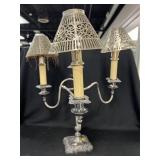 Excellent Pair Silver-Plate Candelabras