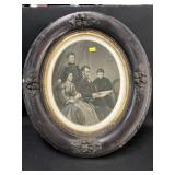 Civil War Framed Engraving of Lincoln and Family
