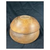 2 Signed Woodcroftery Wood Mixing Bowls
