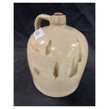 Small Salt Glaze Stoneware Jug w/Turkey Droppings