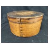 Antique Round Wood Pantry Box