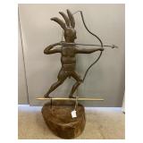 Great Full-Body Indian Shooting Arrow Weathervane