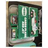 (2) Hess Trucks and 2 Hess Miniatures