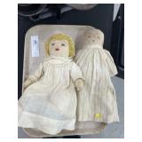 (2) Crafted Cloth Body Dolls