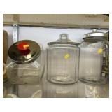 (3) Glass Canisters