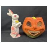(2) Vintage Paper Mache' Candy Containers