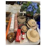 Decorative Straw Hats and Home Decor