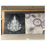 (2) Prints On Canvas