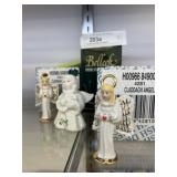 Dresden and Belleek Angel Ornaments
