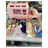 Barbie Dolls with Bus