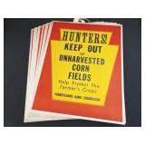 PA Game Commission Cardboard Signs