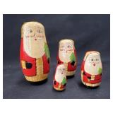 (4) Wooden Nesting Dolls