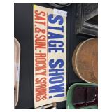 Rocky Springs Cardboard Sign