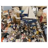 Clown and  Boat Captain Figurines, Beer Steins