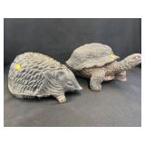 Cast Metal and Composition Garden Figurines