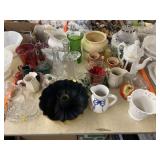 Vases, Fostoria Creamer and Sugar, Home Decor