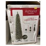 7 Ft. Pre-Lit Pencil Christmas Tree