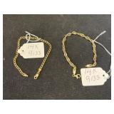(2) 14K Bracelets