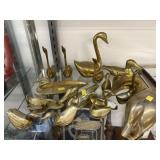 Decorative Brass Ducks and Swans
