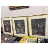 (3) Framed Prints of Fruit