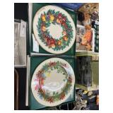 (4) Lenox Wreath Series Plates