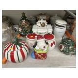 (10) Ceramic Cookie Jars, Ceramic Teapot