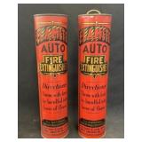 (2) Vintage Automotive Fire Extinguishers
