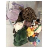 Plush Toys, Beanie Babies, Storage Tote/Lid