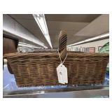 Wicker Woven Handled Basket