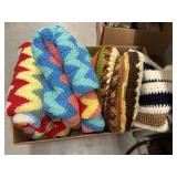 Knitted and Crocheted Afghans and Pillows