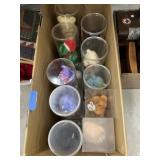 (21) Cased Beanie Babies