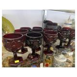 Avon Cape Cod Pitcher with 12 Goblets